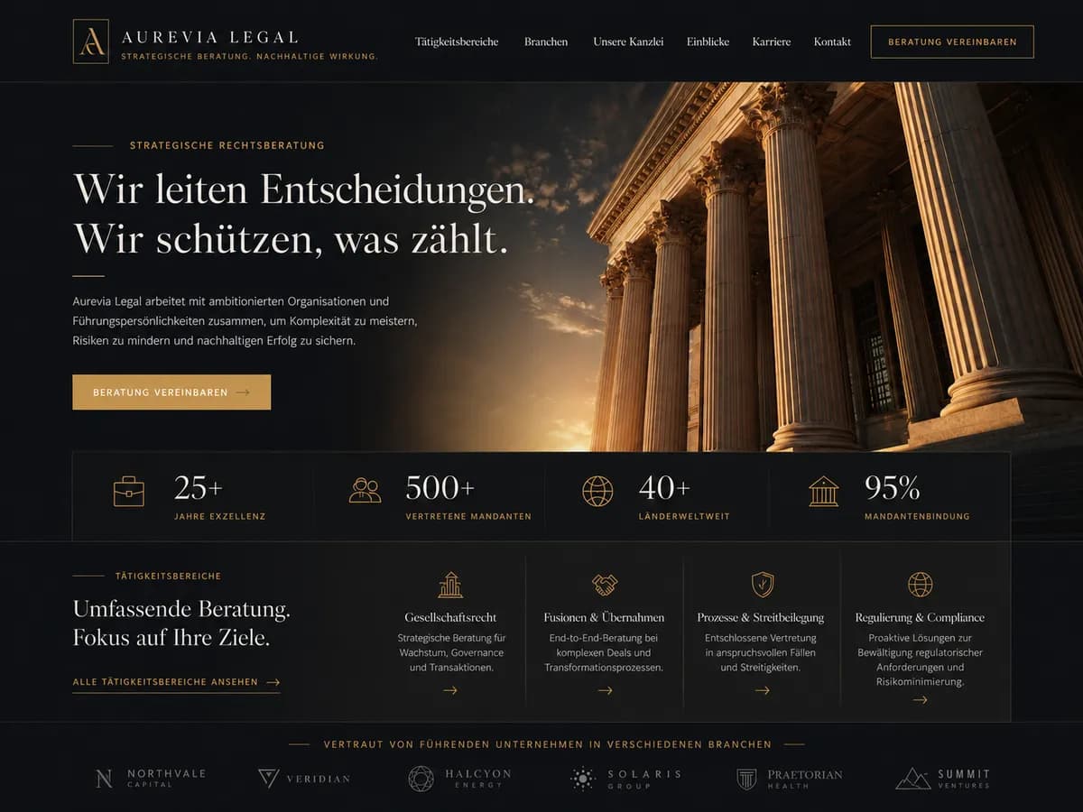 Beispiel: Aurevia – Kanzlei